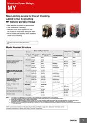 PYF14A-E datasheet pdf 1 page