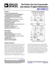 AD5173BRMZ10 datasheet pdf 1 page