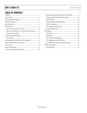 AD5173BRMZ10 datasheet pdf 2 page