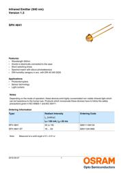SFH 4841-TU datasheet pdf 1 page