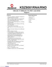 KSZ8081RNACA-TR datasheet pdf 1 page