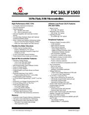 PIC16F1503-E/ST datasheet pdf 1 page
