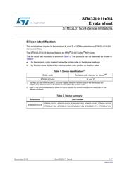 STM32L011D4 datasheet pdf 1 page