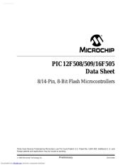 PIC16F505 datasheet pdf 1 page