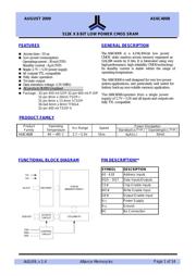 AS6C4008-55PCN datasheet pdf 1 page