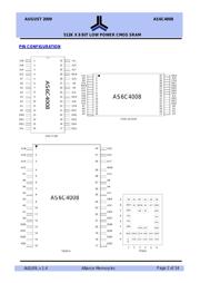 AS6C4008-55PCN datasheet pdf 2 page