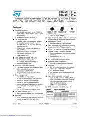 STM32L152C8 datasheet pdf 1 page