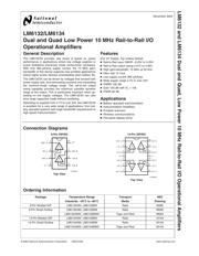 LM6132BIMX/NOPB datasheet pdf 2 page