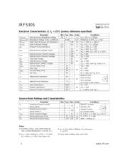 IRF5305 datasheet pdf 2 page
