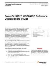 MPC8313EVRAFFC datasheet pdf 1 page