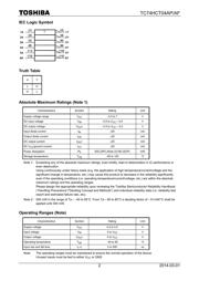 TC74HCT04AP(F) datasheet pdf 2 page